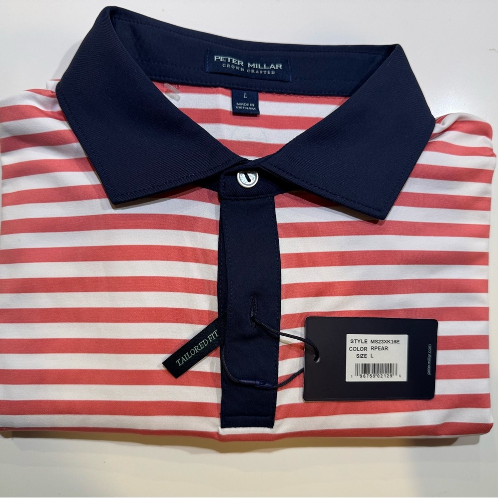 Peter Millar Crown Crafted Performance Polo – Size L NWT